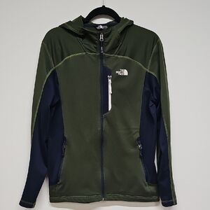 The North Face Green & Navy Fleece Jacket